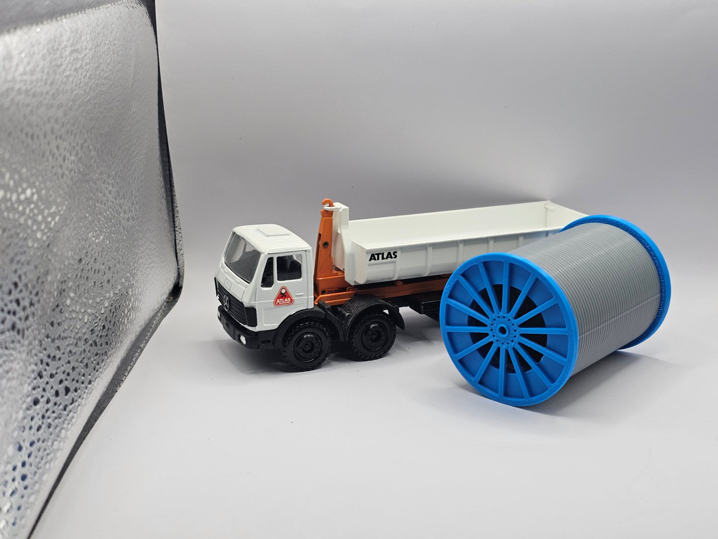 Seiltrommel / Stahlseil 1/50 Ladegut Schwertransport