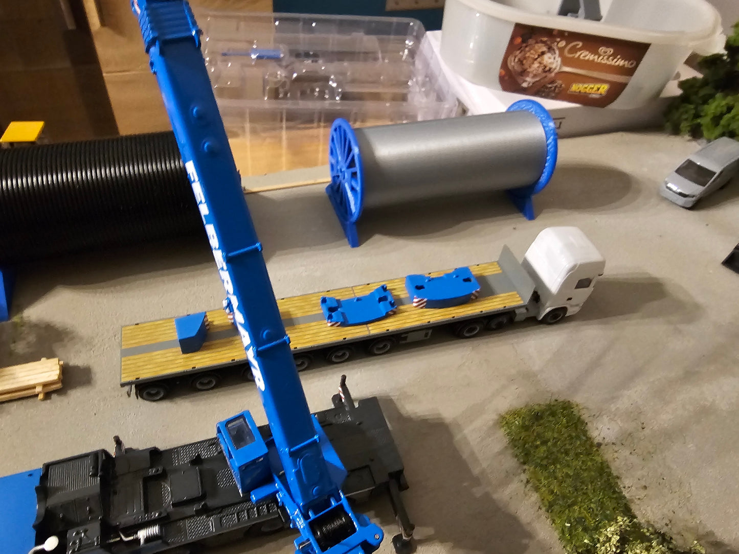 Zubehör Set Kabeltrommel Groß 1/87 Ladegut Schwertransport