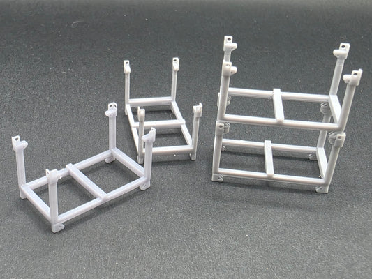 Transportgestell/ Stapel Gestell im Maßstab 1/50 Ladegut