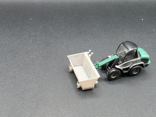 Bankett Fertiger Für Radlader Anbau im Maßstab 1/87 H0