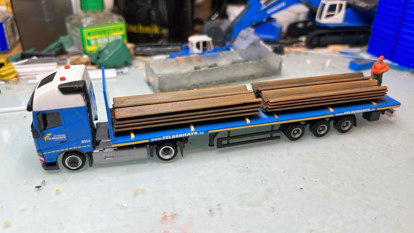 Spundwand / Spunddiele Kurz (70 mm ) 1/87 Ladegut H0