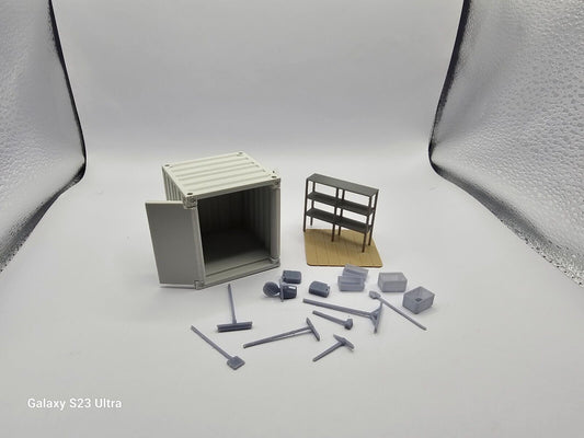 Container 1/50 Baustellen Container  8 Fuß Komplet Set