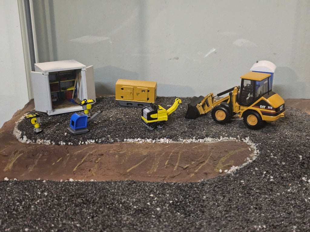 Asphaltwalze/Handwalze Klein Maßstab 1/50