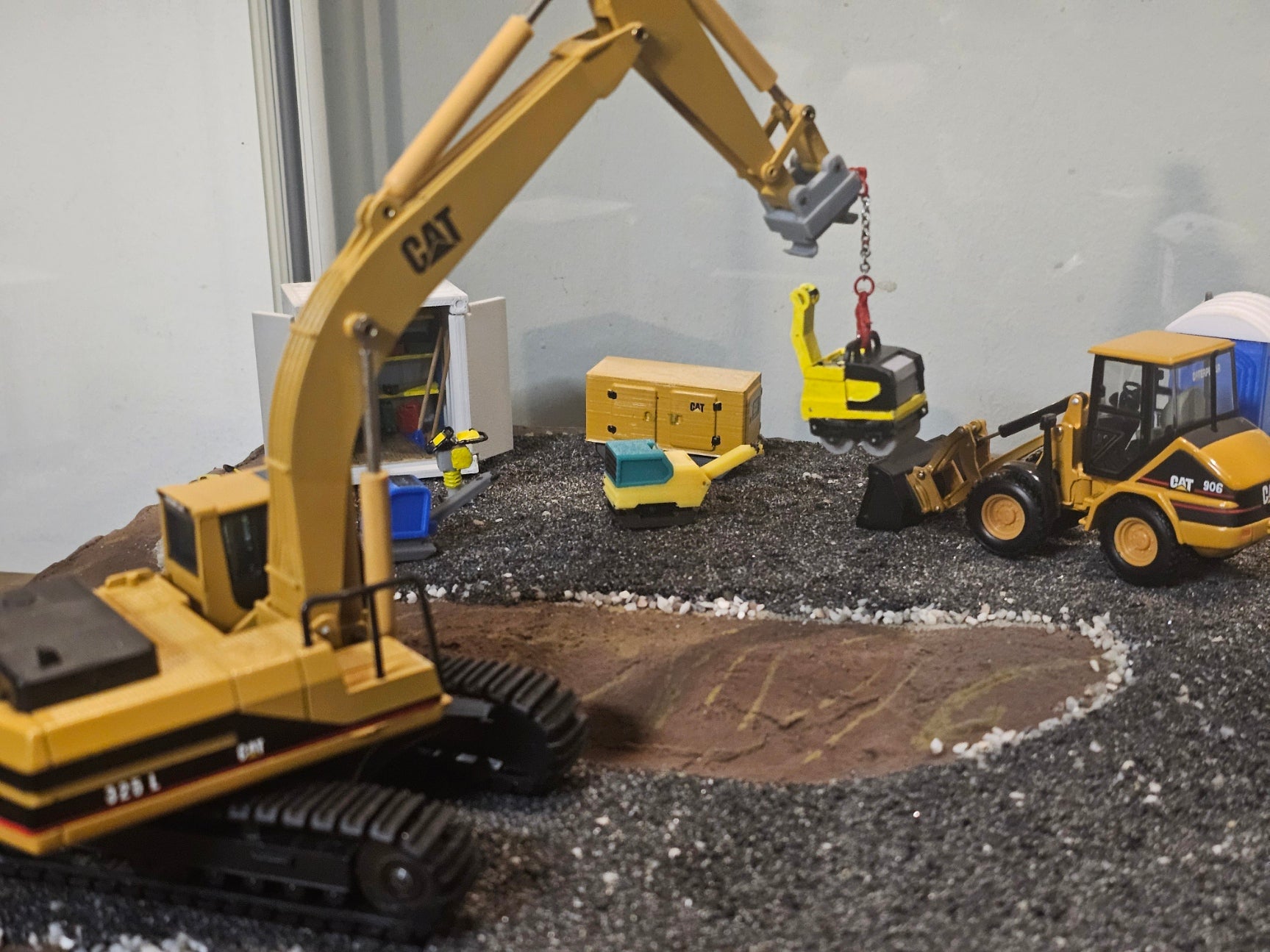 Asphaltwalze/Handwalze Klein Maßstab 1/50