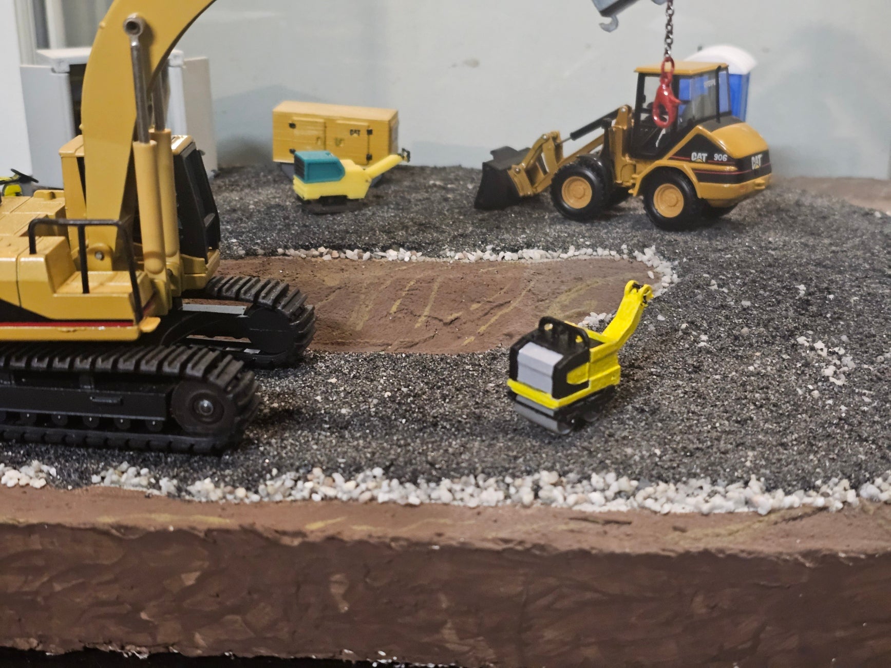 Asphaltwalze/Handwalze Klein Maßstab 1/50