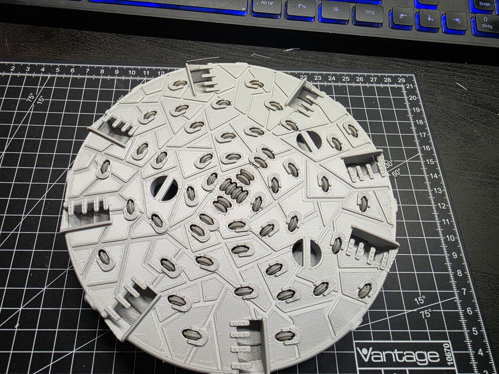 Bohrschild/Bohrkopf TBM 1/87 Ladegut H0