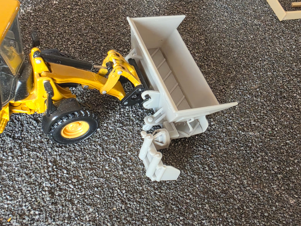 Bankett Fertiger Für Radlader Anbau im Maßstab 1/50