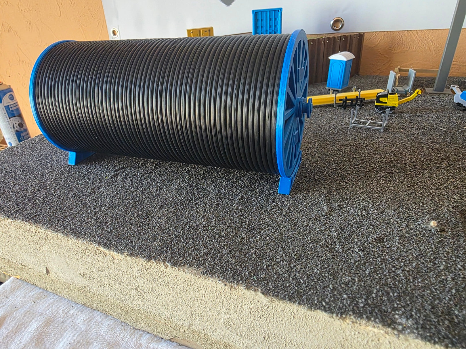 Kabeltrommel lang 1/50 Ladegut Schwertransport
