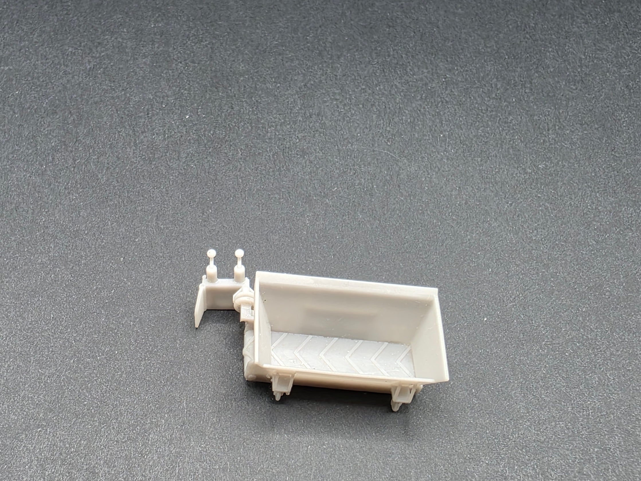 Bankett Fertiger Für Radlader Anbau im Maßstab 1/87 H0