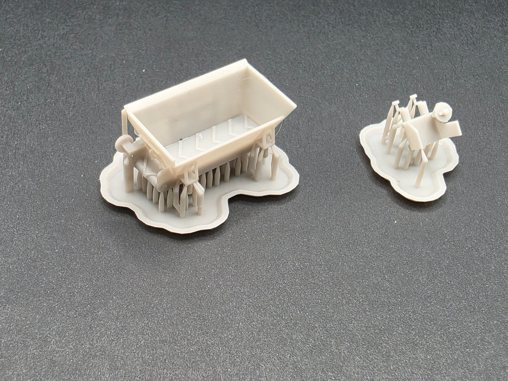 Bankett Fertiger Für Radlader Anbau im Maßstab 1/87 H0