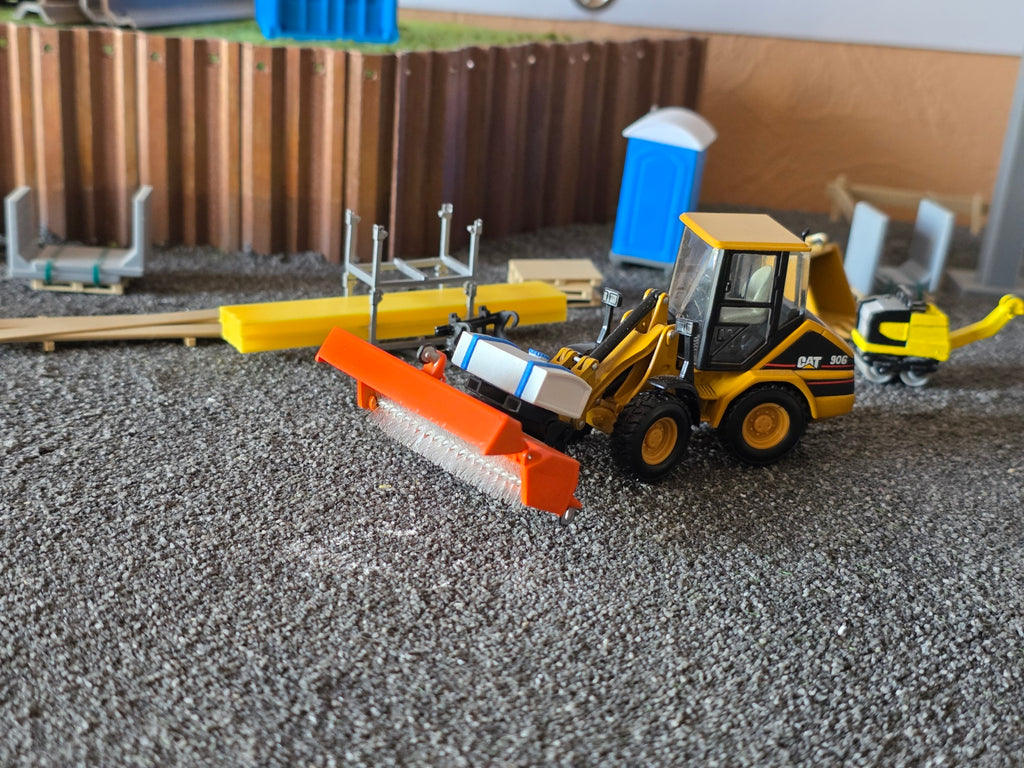 Anbau Kehrmaschine Für Radlader/Stapler im Maßstab 1/50