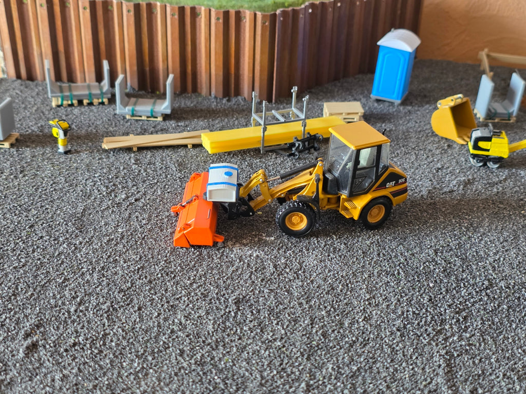 Anbau Kehrmaschine Für Radlader/Stapler im Maßstab 1/50