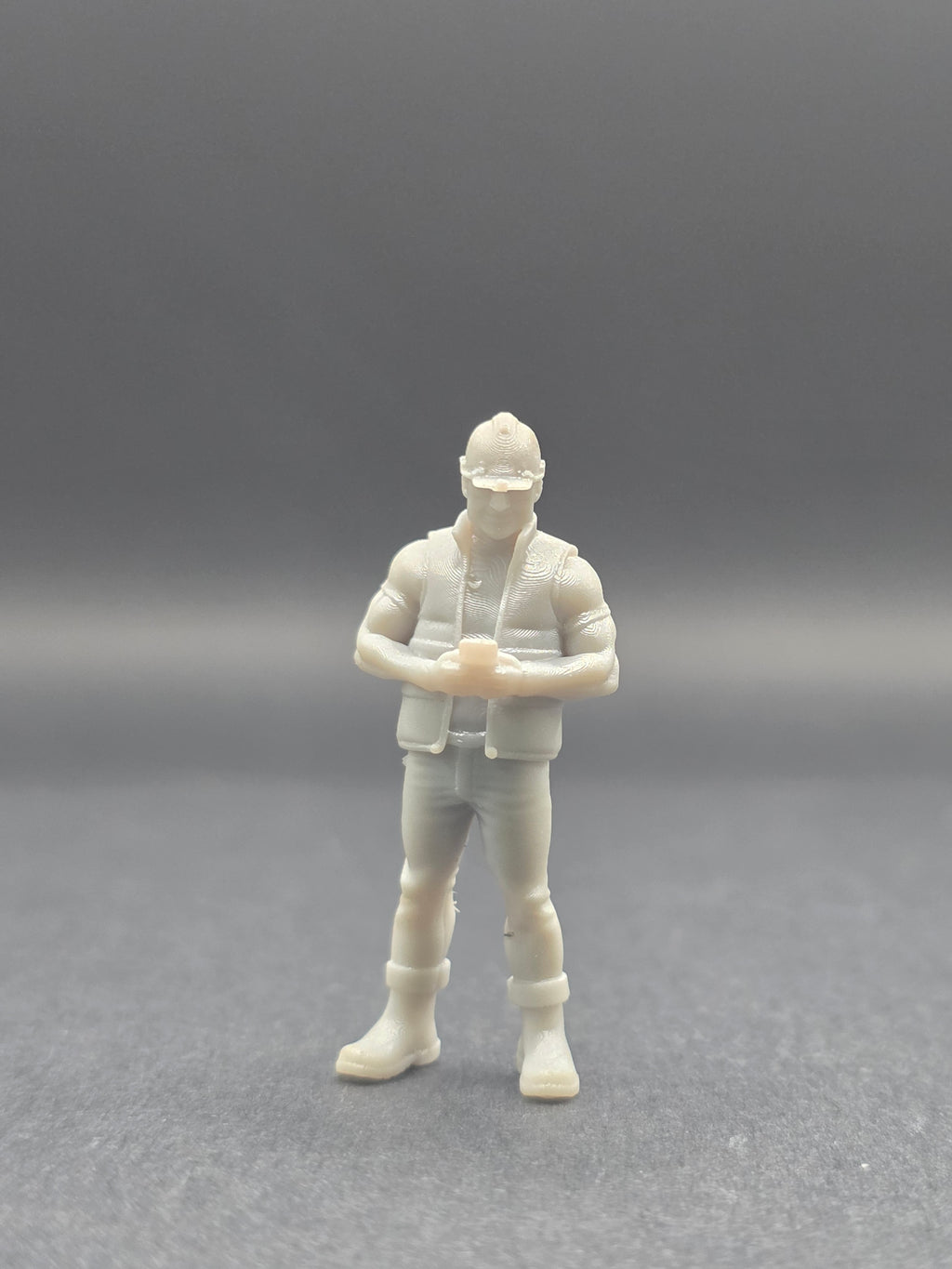 Bauarbeiter in Warn Schutz Weste im Maßstab 1/50