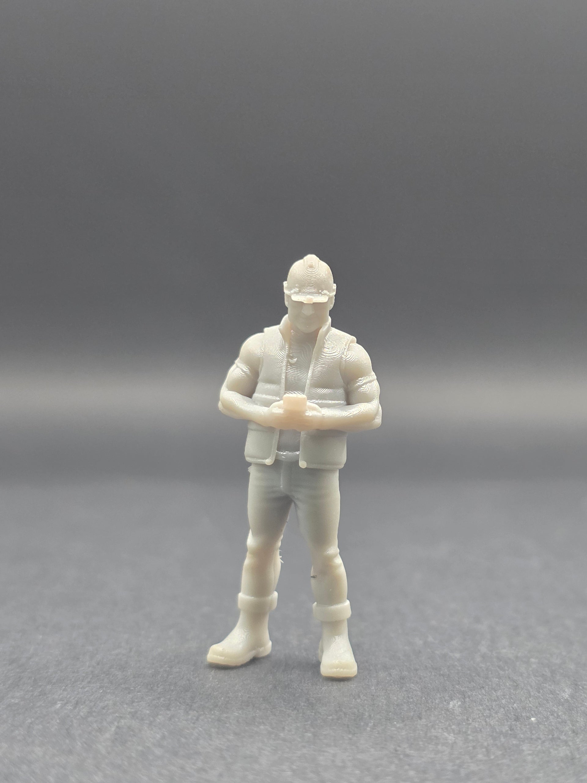 Bauarbeiter in Warn Schutz Weste im Maßstab 1/50