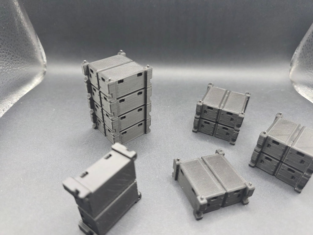 Stapelteile für Hydraulik Hebesystem Für Schwerlast im Maßstab 1/50 Ladegut