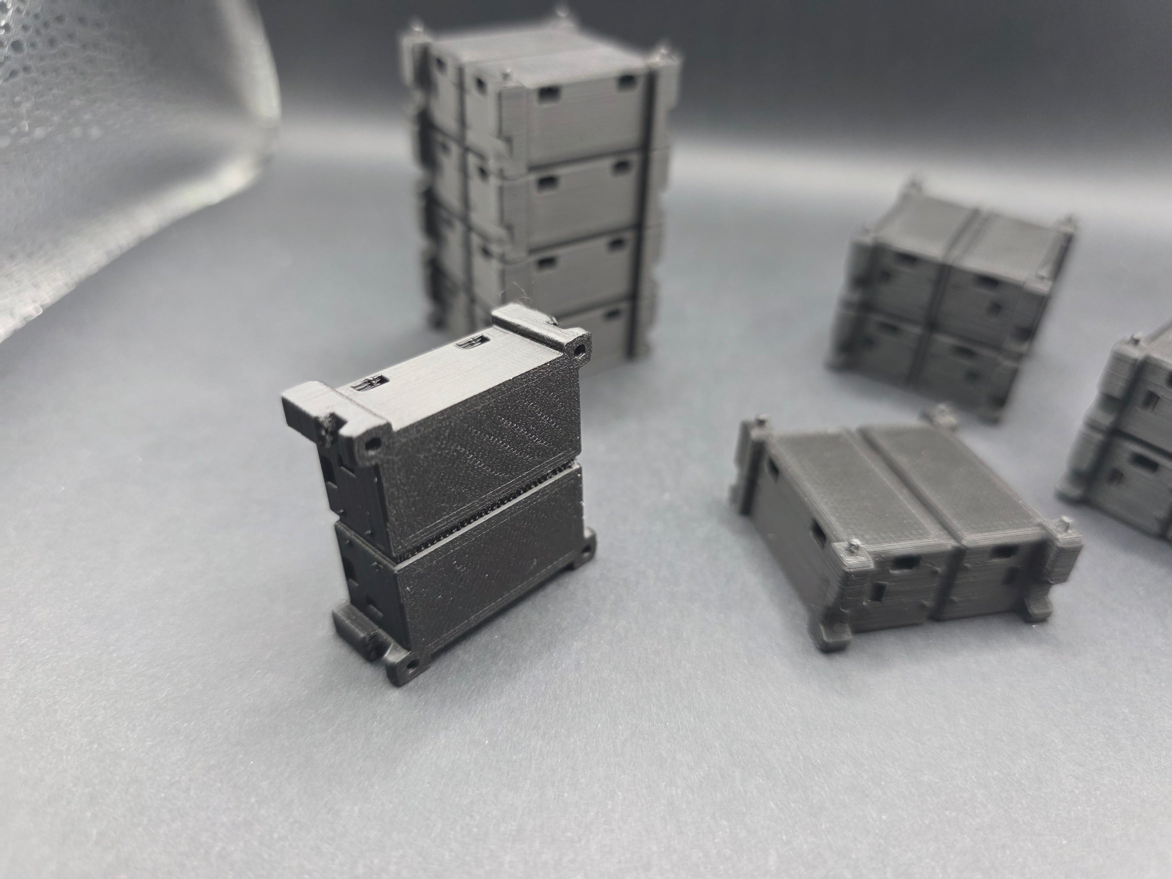 Stapelteile für Hydraulik Hebesystem Für Schwerlast im Maßstab 1/50 Ladegut