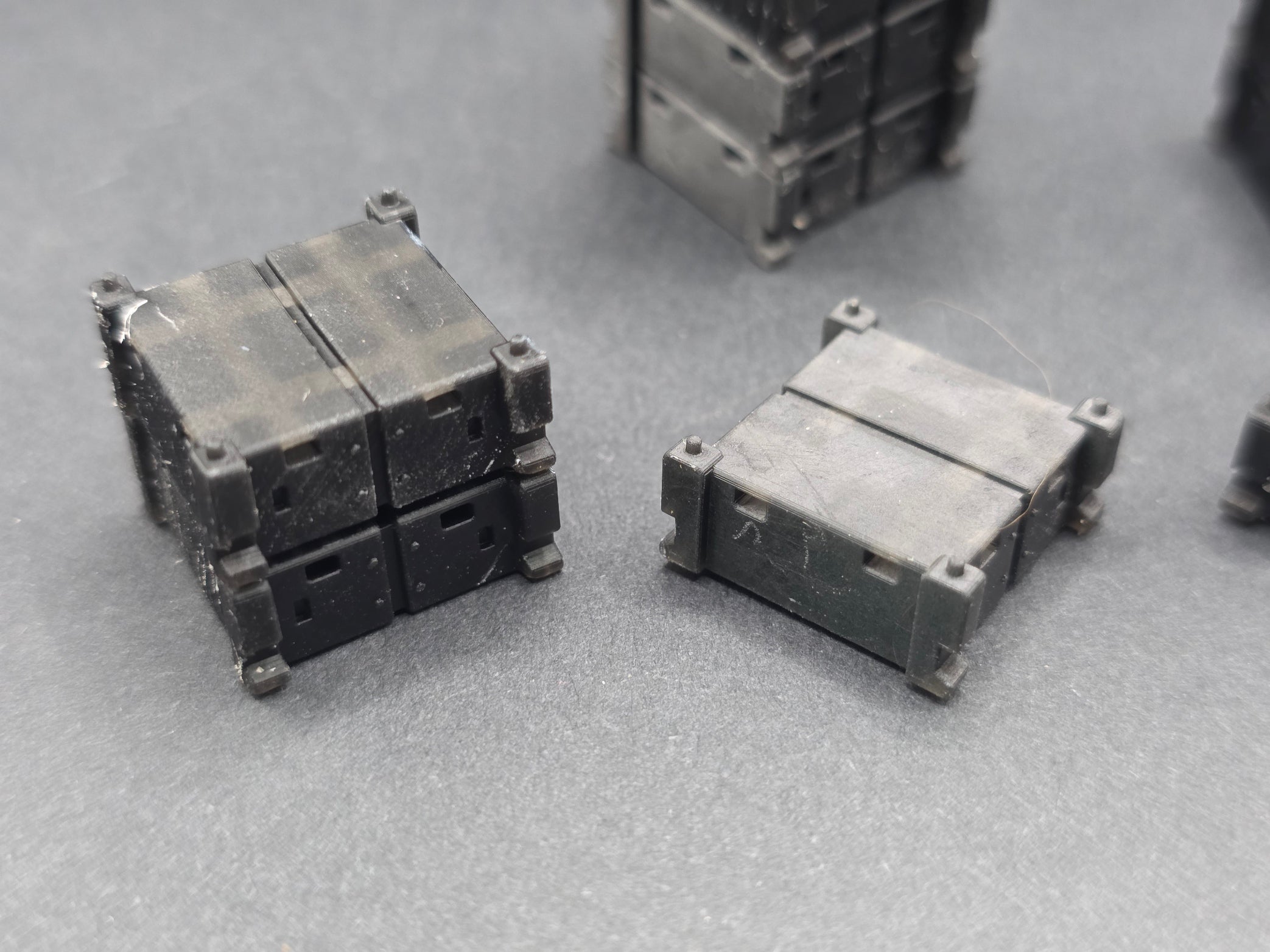 Stapelteile für Hydraulik Hebesystem Für Schwerlast im Maßstab 1/87 Ladegut H0