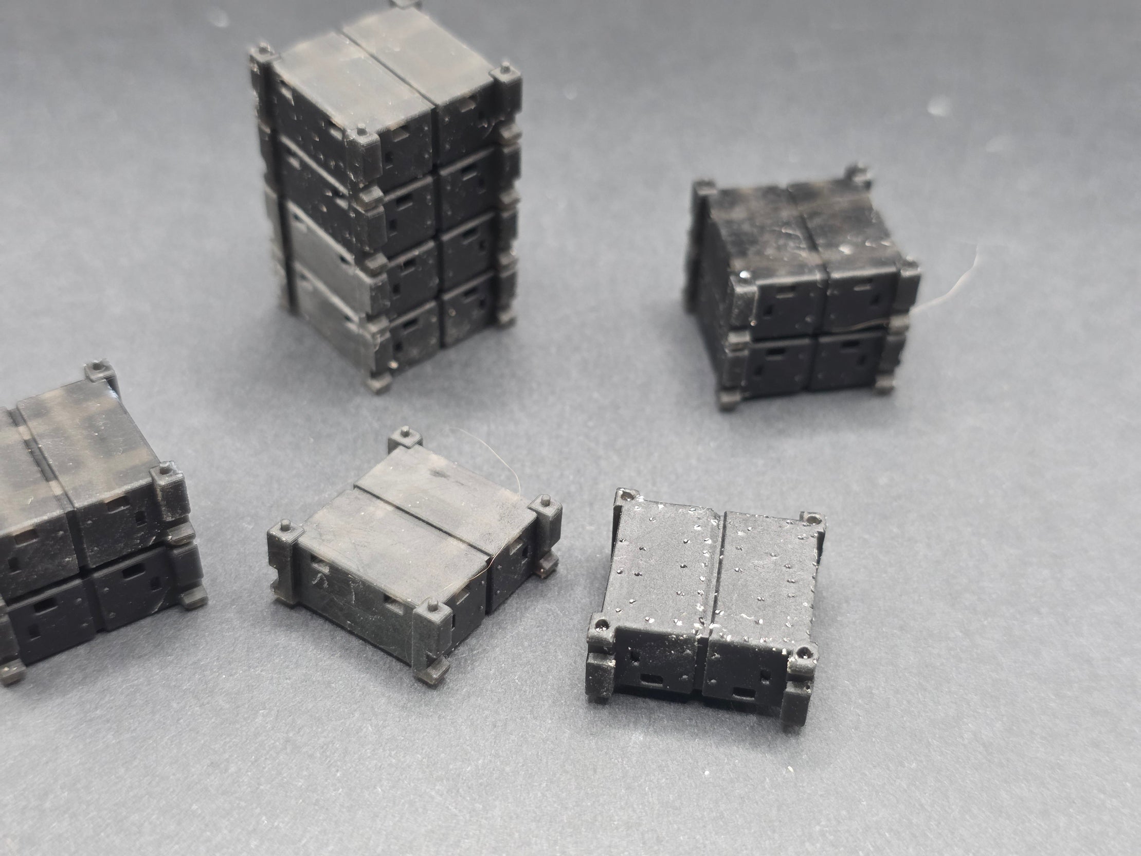 Stapelteile für Hydraulik Hebesystem Für Schwerlast im Maßstab 1/87 Ladegut H0