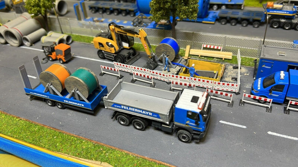 Kabeltrommel/Glasfaser Leerrohr  1/87 Ladegut H0