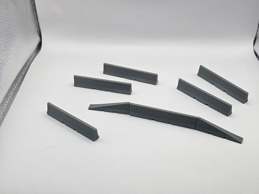 Beton Leitwand / Fahrbahnbegrenzung / Beton Absperrung  1/87 Ladegut H0