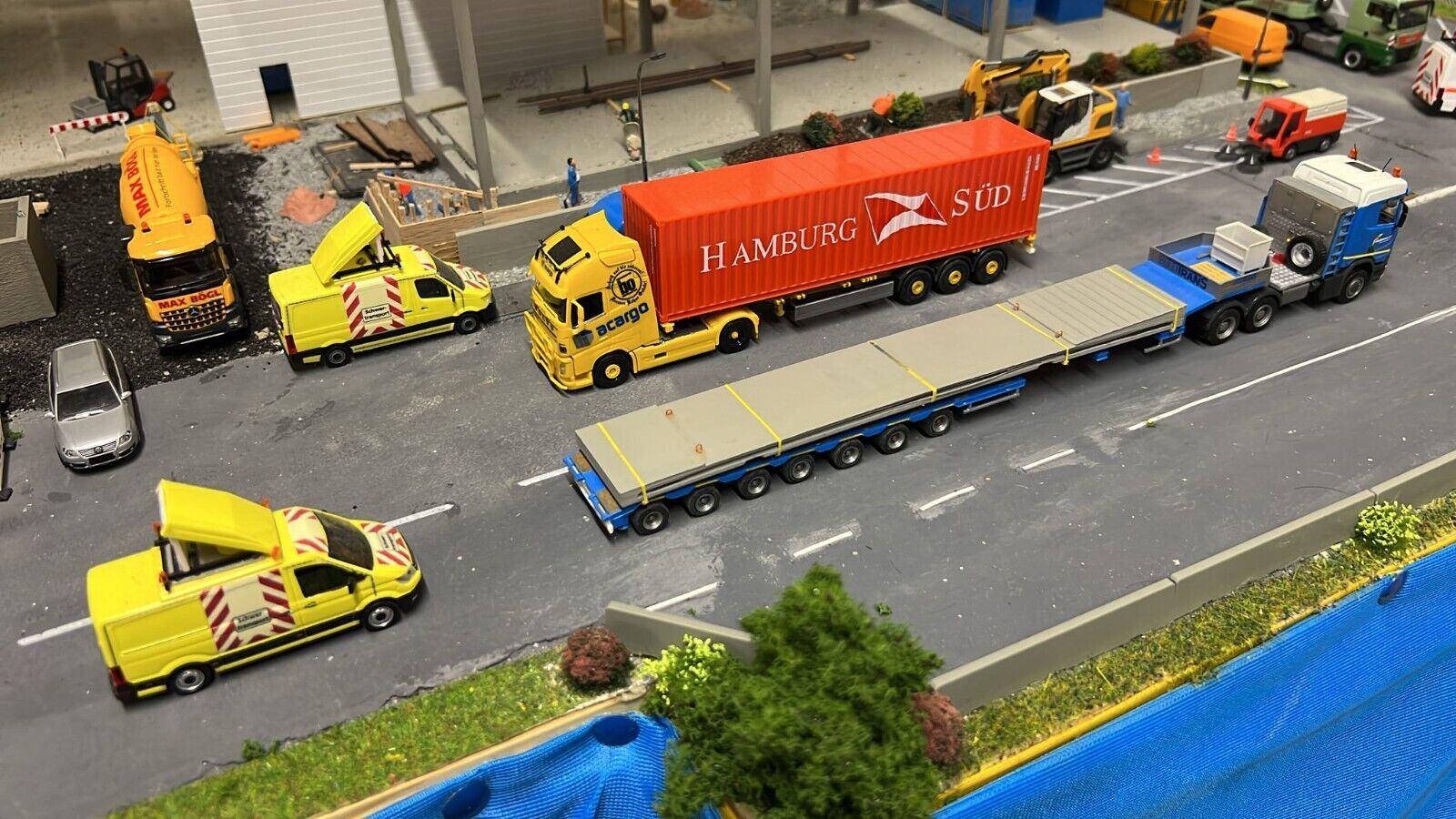 Brücke Überbau Segment/ Fahrbahnsegment  1/87 Ladegut H0