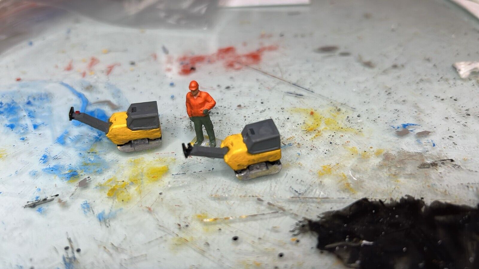 Rüttelplatte  1/87 Ladegut H0