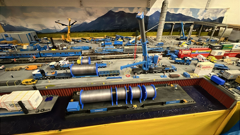 2x Kabelleertrommel/Kurz Groß 1/87 Ladegut Schwertransport