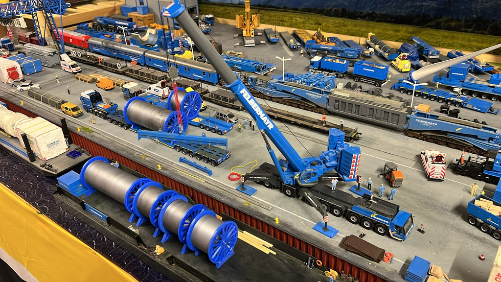 2x Kabelleertrommel/Kurz Groß 1/87 Ladegut Schwertransport