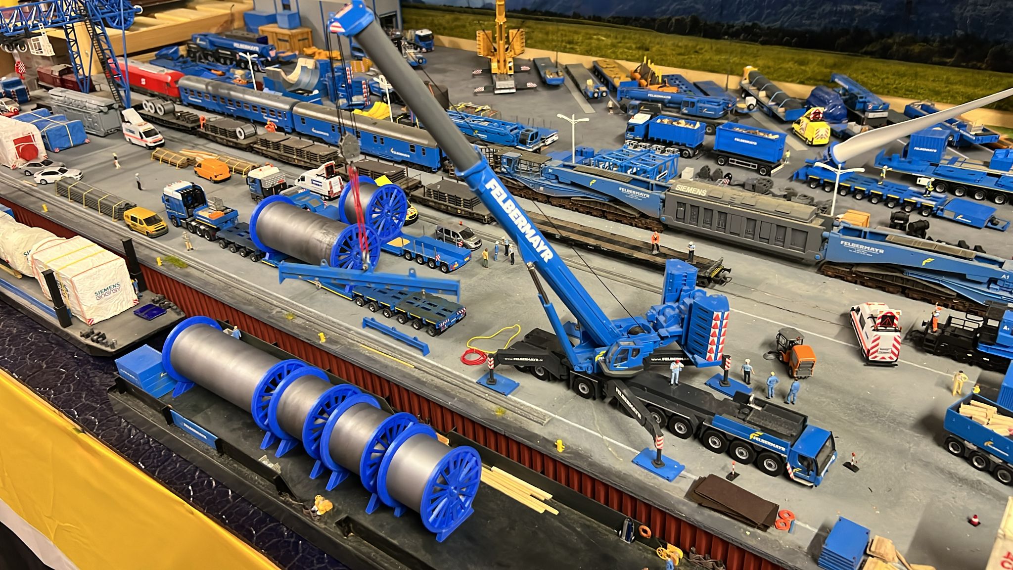 2x Kabelleertrommel/Kurz Groß 1/87 Ladegut Schwertransport