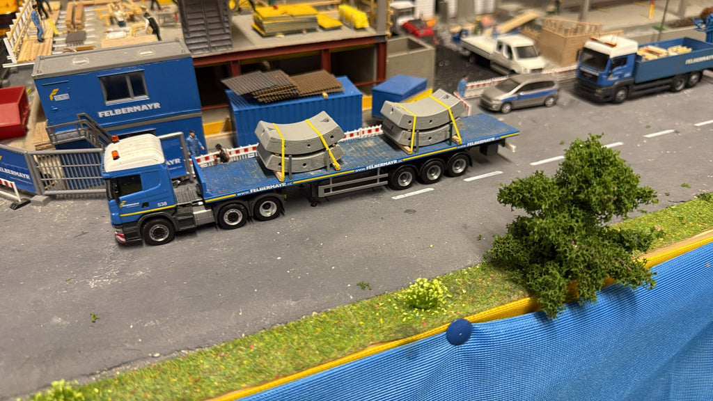 Tübinge/ Betontübinge/Tunnelbau Segmente im Maßstab 1/87 Ladegut H0