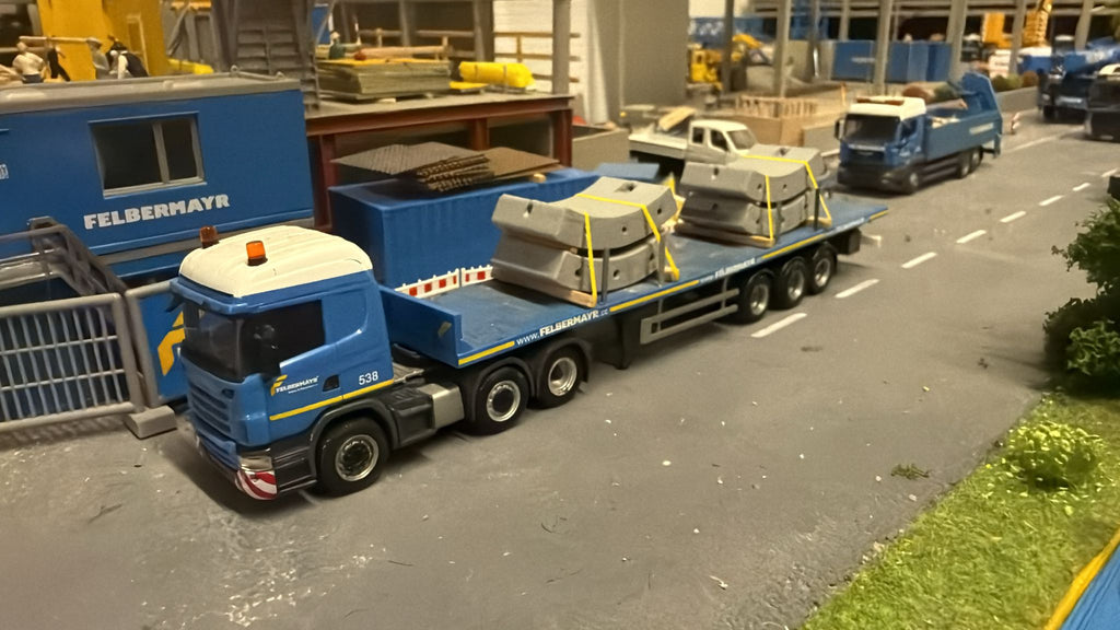 Tübinge/ Betontübinge/Tunnelbau Segmente im Maßstab 1/87 Ladegut H0