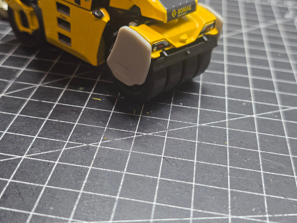 Gummirad Umbausatz für Bomag 174 und Ähnliche Im Maßstab 1/50