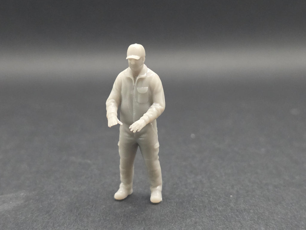 Rüttelplatten Fahrer/ Kleingeräte Bediener im Maßstab 1/50