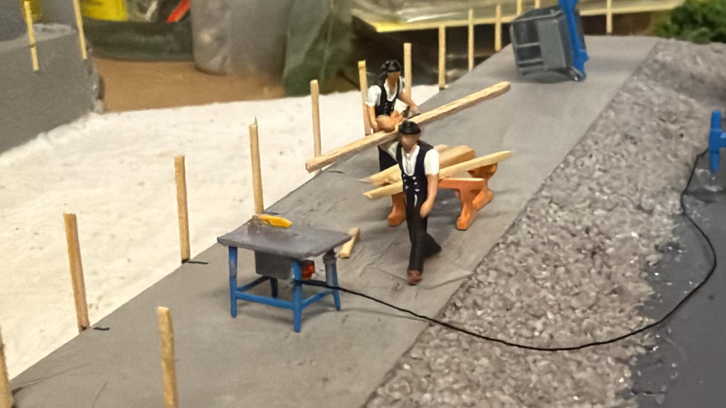 Kreissäge/ Bau Kreissäge im Maßstab 1/87