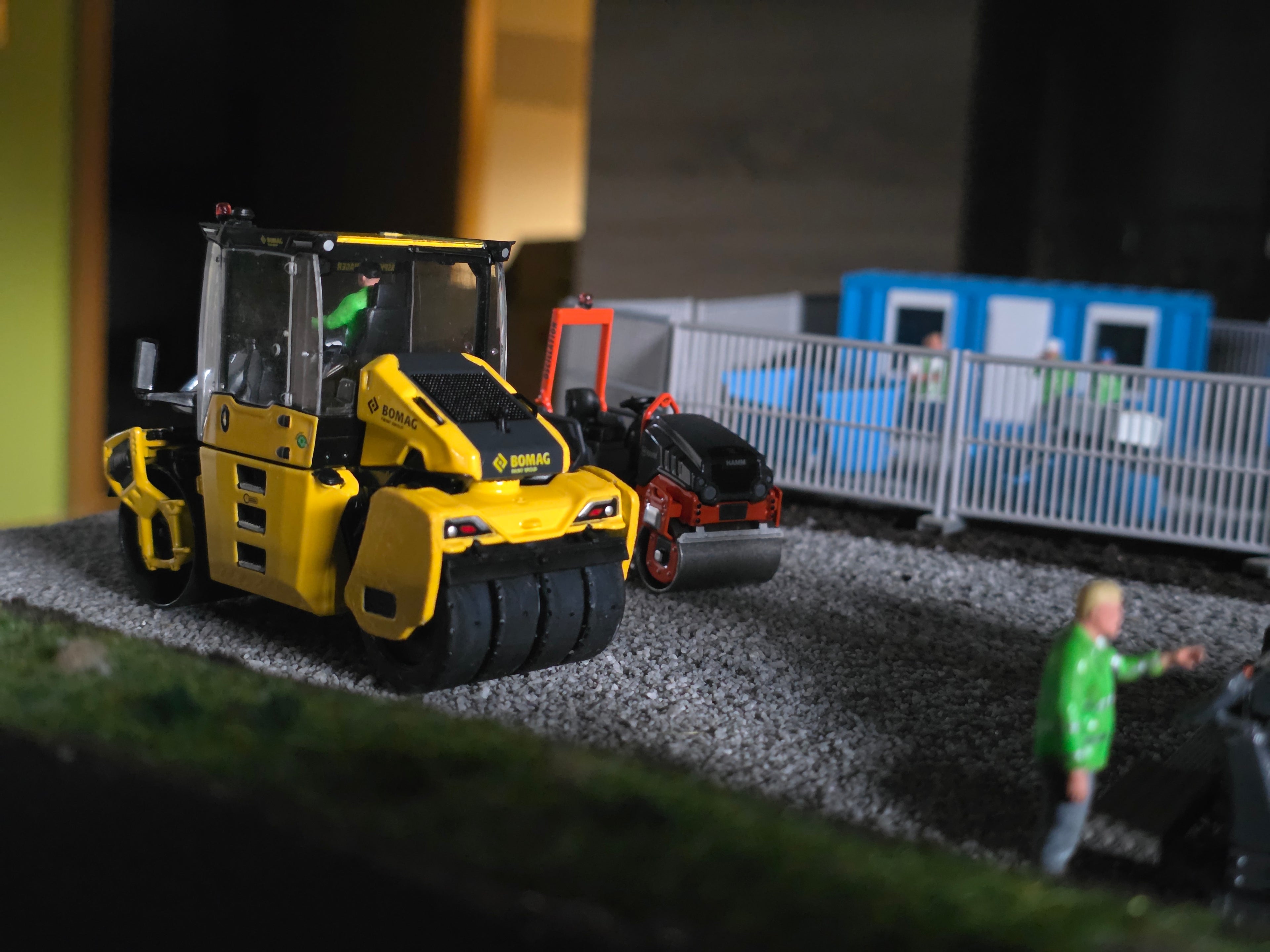 Gummirad Umbausatz für Bomag 174 und Ähnliche Im Maßstab 1/50