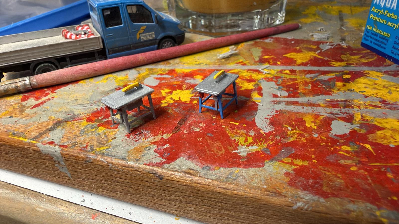 Kreissäge/ Bau Kreissäge im Maßstab 1/87