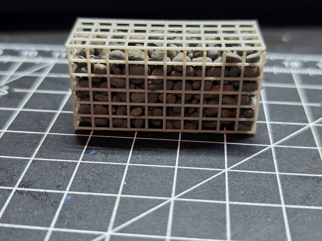 Gabionenkörbe/Steinkörbe im Maßstab 1/50