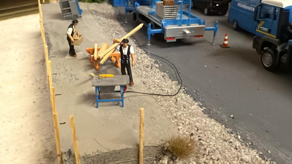 Kreissäge/ Bau Kreissäge im Maßstab 1/87