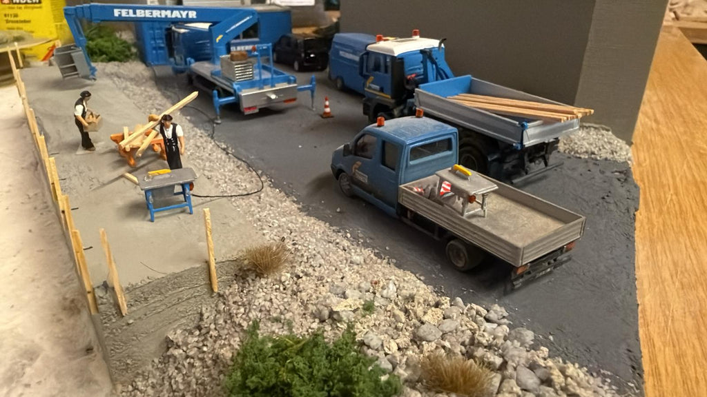 Kreissäge/ Bau Kreissäge im Maßstab 1/87