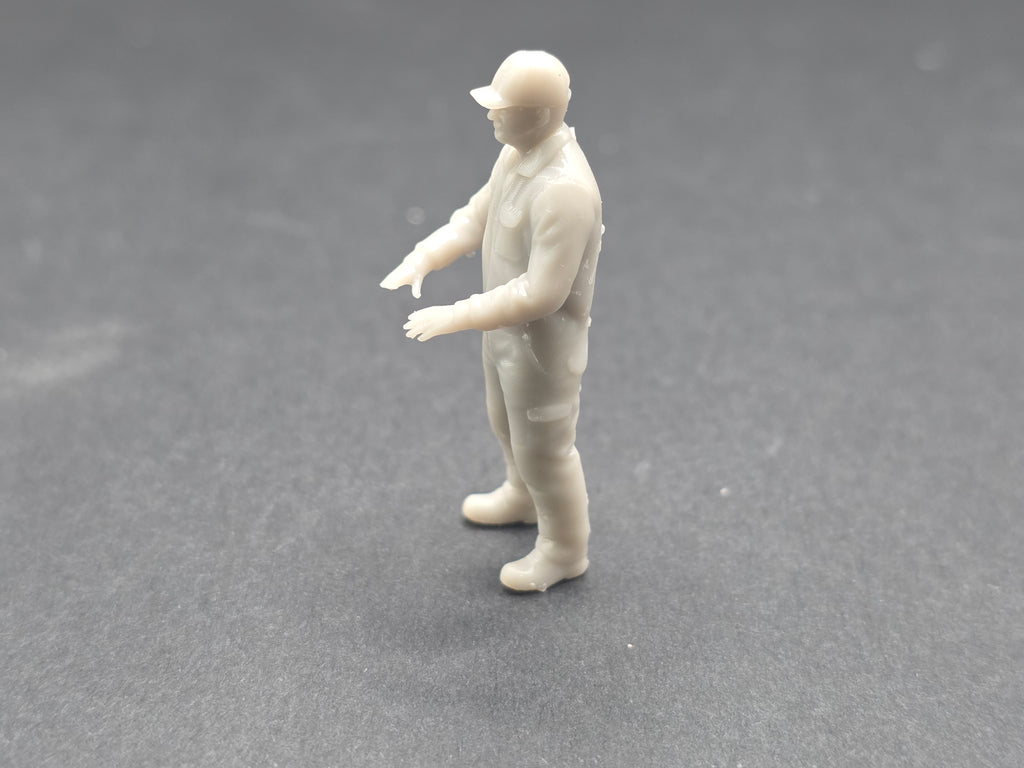 Rüttelplatten Fahrer/ Kleingeräte Bediener im Maßstab 1/50